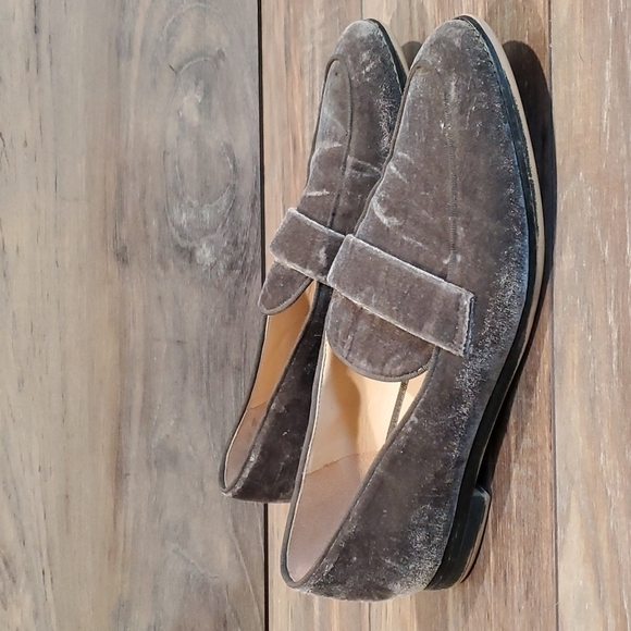 Anthropologie Franco Sarto velvet Loafer flats shoes sz 10M - Picture 3 of 13